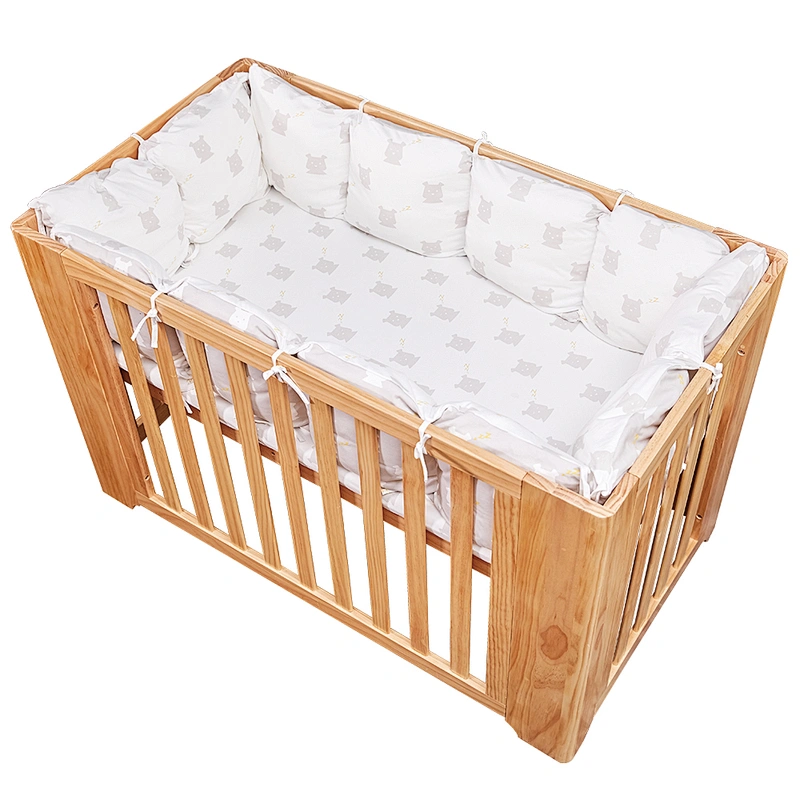 Housbay 100% Cotton Baby Bedding set crib bumper with soft fabrics