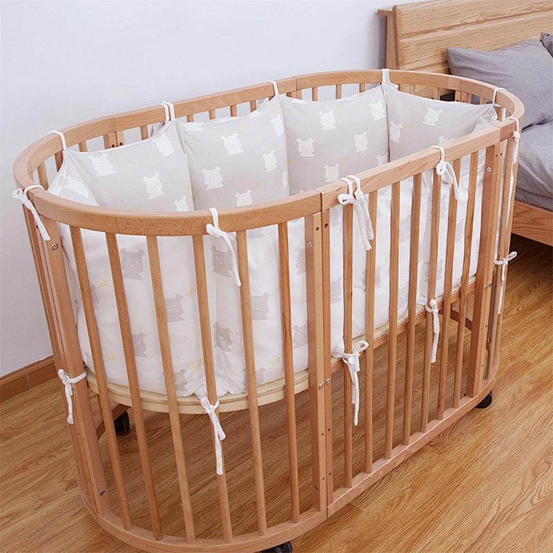 Housbay 100% Cotton Baby Bedding set crib bumper with soft fabrics