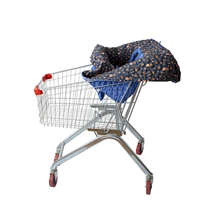 Foldable 100% cotton baby shopping cart cover high chair cover