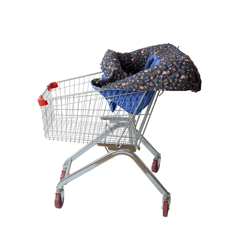 Foldable 100% cotton baby shopping cart cover high chair cover
