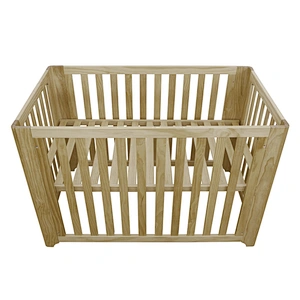 Housbay baby crib ASTM standard and height adjustable multifunction solid pine wood kids wooden beds for baby sleeping