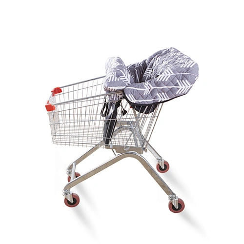 High quality 100% cotton colorful baby shoppingtrolley cart cover for high chair