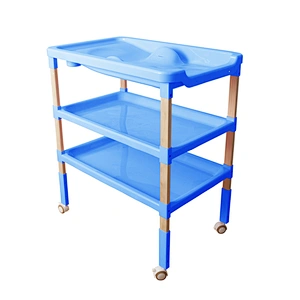 HOUSBAY Can-Changer Multifunctional Ergonomic design plastic baby furniture height adjustable infant changing diaper table