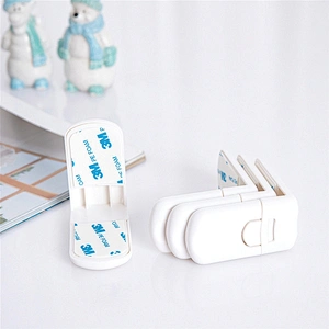 HOUSBAY Baby Safety Products Round  Head Right Angle Lock Desk Drawer  Baby Cabinet Safety Lock SGS  Certificate
