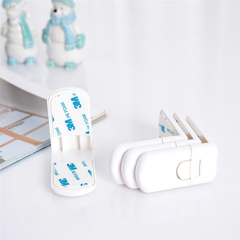 HOUSBAY Baby Safety Products Round  Head Right Angle Lock Desk Drawer  Baby Cabinet Safety Lock SGS  Certificate