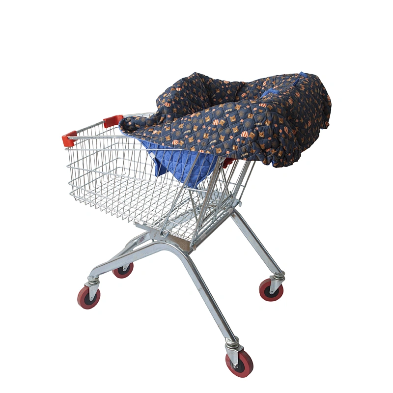 Foldable 100% cotton baby shopping cart cover high chair cover