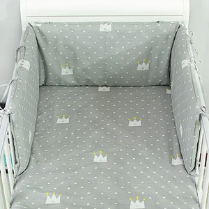 Custom luxury safe factory price beautiful cute baby bedding set crib bumper