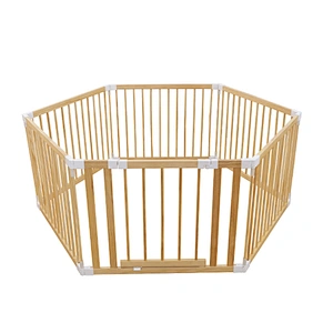 HOUSBAY hot selling wooden safety adjustable freely playpen