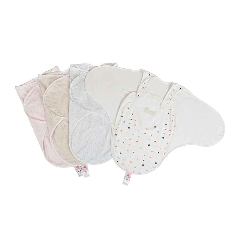 Good sale organic cotton baby outdoor sleeping bag muslin swaddle for newborn babies little girls and boys