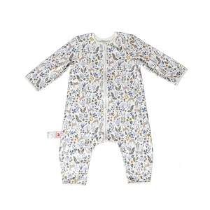 HOUSBAY 100% cotton muslin newborn baby swaddle sleeping bag with feet