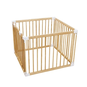 HOUSBAY OEM 4 pcs wooden safety playpen baby
