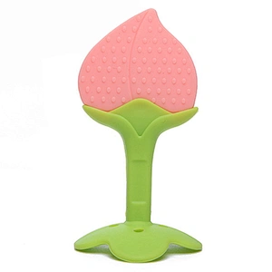 Eco-friendly soft free silicone hot selling baby safety teether gum toy