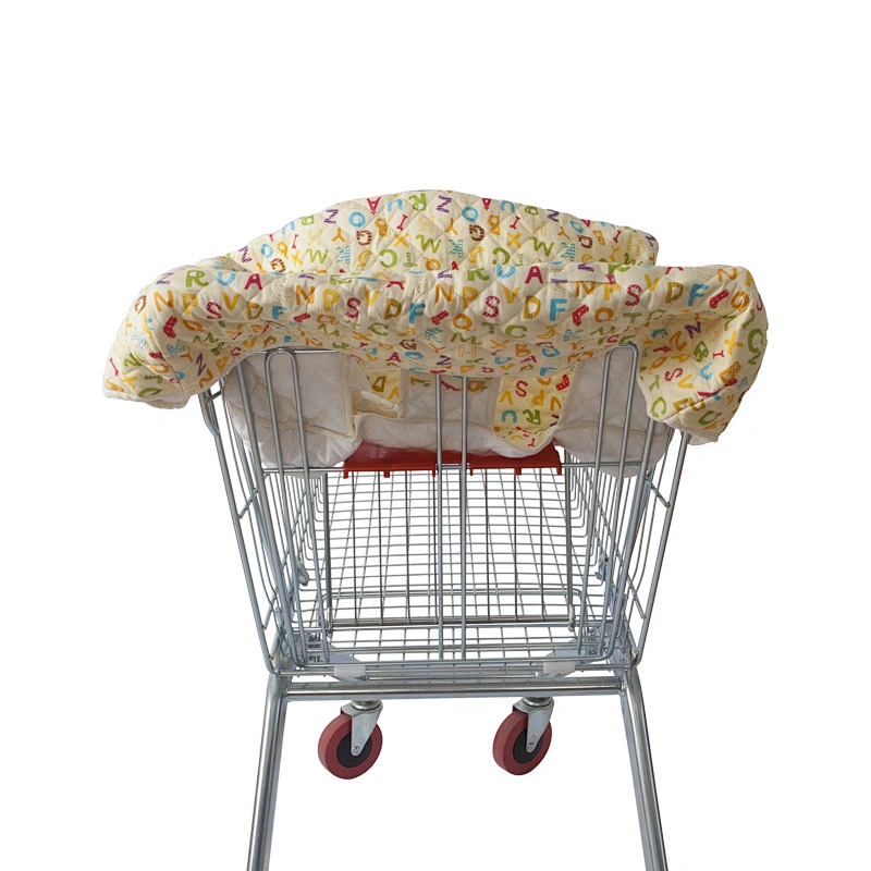 High quality cotton fabric colorful baby shopping cart cover chair cover