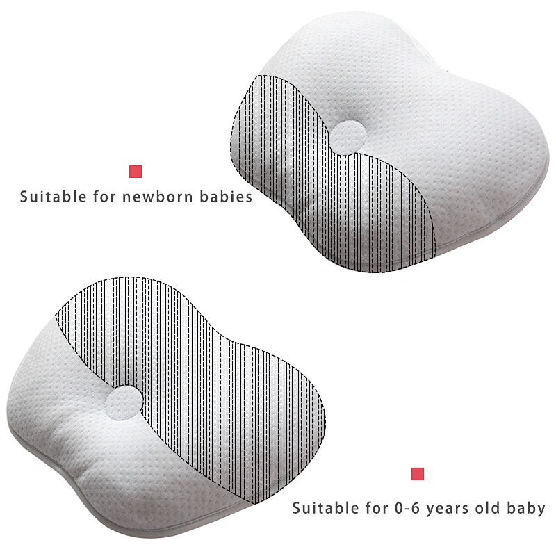 Housbay Ergonomics Design Baby Memory Foam Pillow Stereotyped Pillow for 0-6 Babies