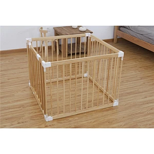 HOUSBAY custom 8 pcs wooden baby playpen baby fence