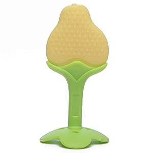 Eco-friendly soft free silicone hot selling baby safety teether gum toy