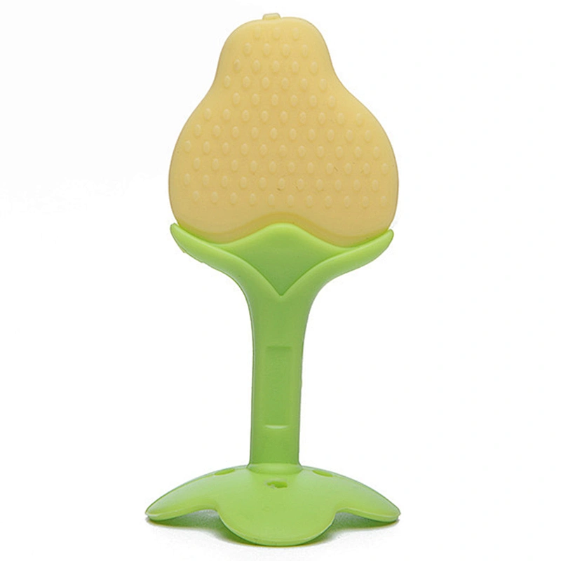 Eco-friendly soft free silicone hot selling baby safety teether gum toy