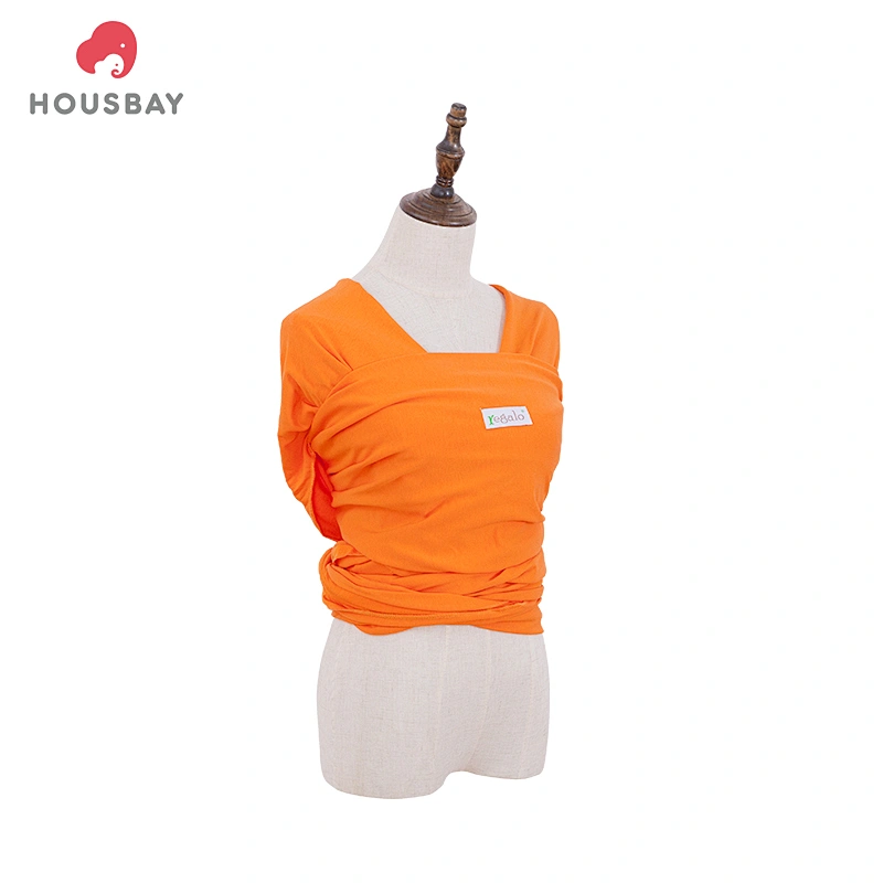 Amazon 95% cotton 5% spandex high quality baby wrap carrier design baby wrap sling