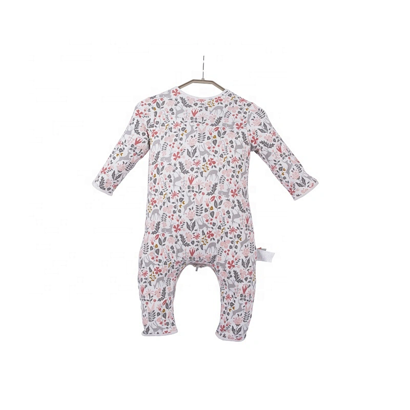 HOUSBAY 100% cotton muslin newborn baby swaddle sleeping bag with feet