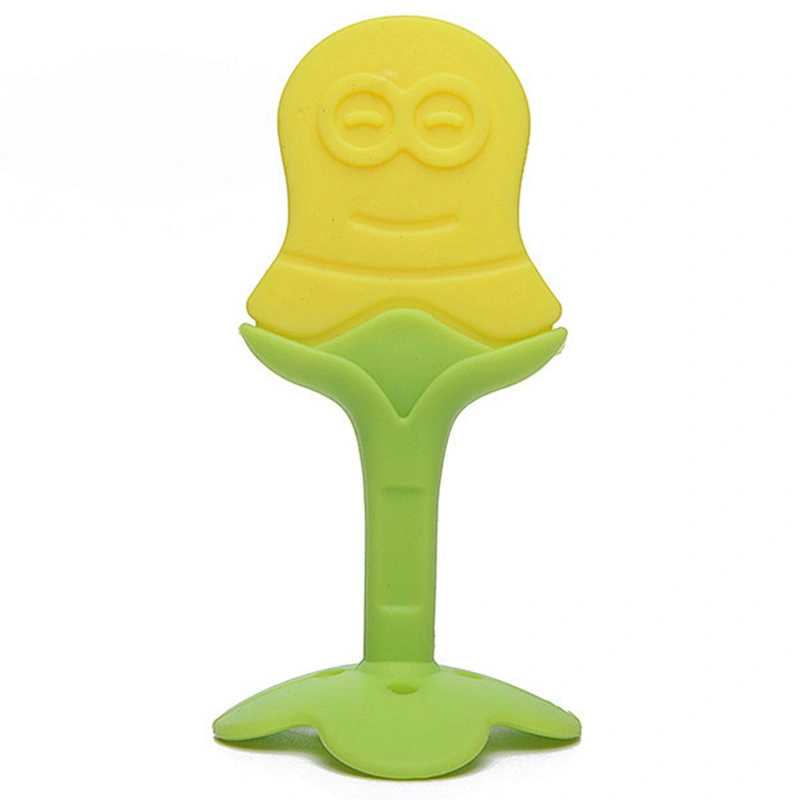 Eco-friendly soft free silicone hot selling baby safety teether gum toy