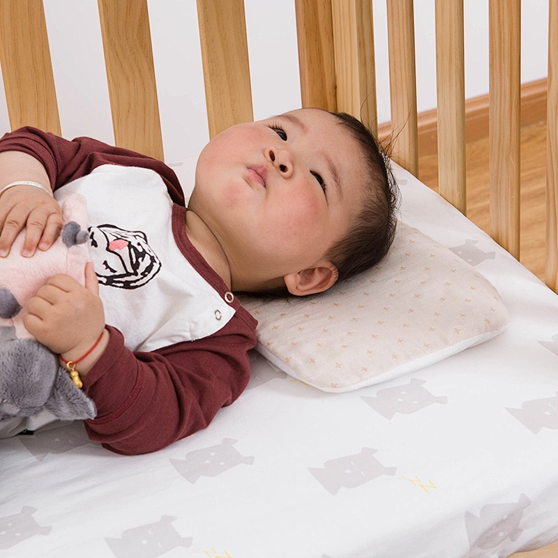 Housbay 100% Cotton Pillowcase Soft Materials Height Adjustable Baby Pillow Size 36*22CM 3D Breathable Pillow Baby Head Pillow
