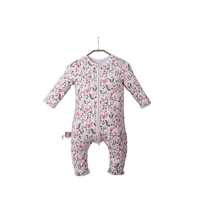 Housbay custom 100% cotton for newborn baby sleeping bag with feet