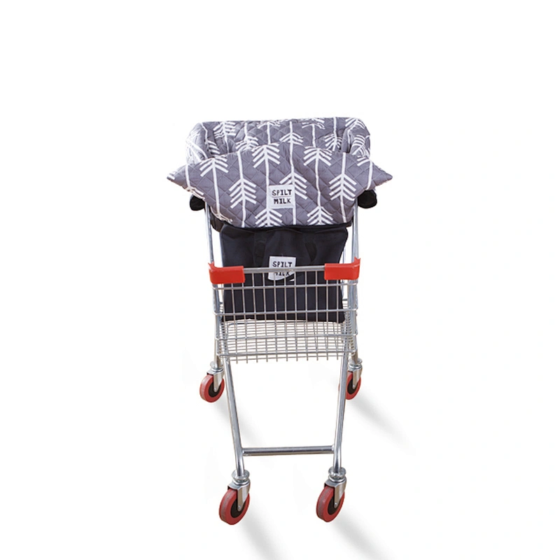 High quality 100% cotton colorful baby shoppingtrolley cart cover for high chair