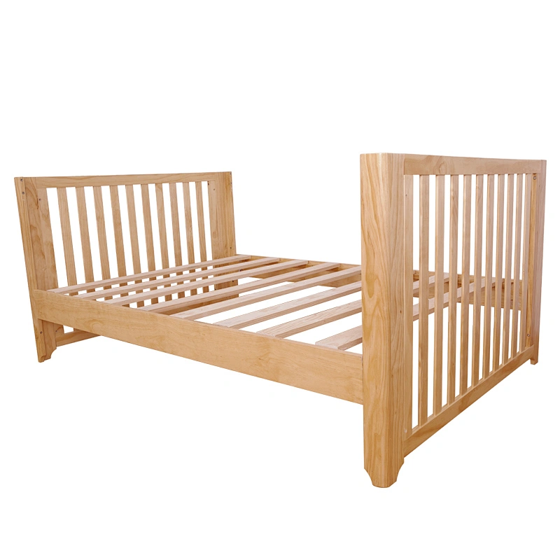 HOUSBAY 4 IN 1 GROW UP BABY BED Adjustable Wooden Single Bed Design Baby Furniture Bed Extender