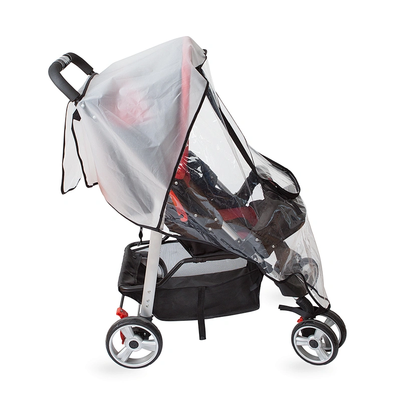 Safe Universal Double Baby Stroller Rain Cover UV Protection