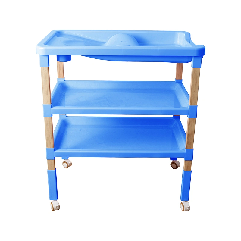 HOUSBAY Can-Changer Multifunctional Ergonomic design plastic baby furniture height adjustable infant changing diaper table