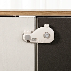 HOUSBAY Amazon Promotion Baby Safety Products Cartoon Whale Cabinet  Lock Baby Kids Adhesive Safety  Lock SGS Certificate