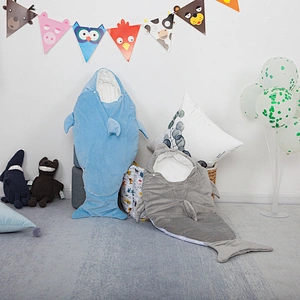 HOUSBAY soft and comfortable newborn dolphin baby swaddle sleeping bag newborn winter sleeping bags