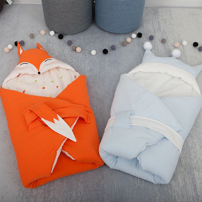 Baby 100% cotton soft animal design blanket infant cute comfortable swaddle for newborn