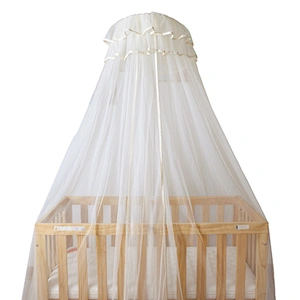 HOUSBAY Crib Mosquito Netting 360 degree Round Baby Bed Canopy Mosquito Net and Infant Mosquito-curtain for Insect Prevention