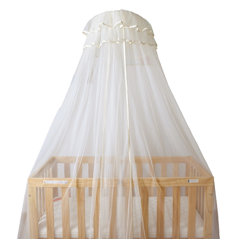 HOUSBAY Crib Mosquito Netting 360 degree Round Baby Bed Canopy Mosquito Net and Infant Mosquito-curtain for Insect Prevention