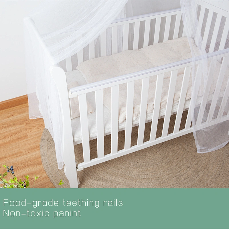 HOUSBAY Crib Mosquito Netting 360 degree Round Baby Bed Canopy Mosquito Net and Infant Mosquito-curtain for Insect Prevention