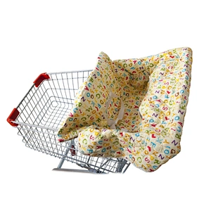 Quiltingcotton colorful baby shopping trolley cover