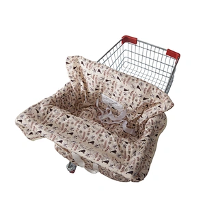 Custom 100% polyester baby shopping cart cover high chair cover