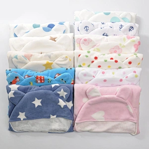 Colorful dot cute baby double layers sleeping bags swaddle wrap for newborn