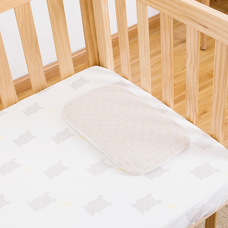 Housbay 100% Cotton Pillowcase Soft Materials Height Adjustable Baby Pillow Size 36*22CM 3D Breathable Pillow Baby Head Pillow