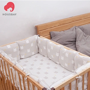 HOUSBAY 100% Cotton Nordic Style Baby Bedding set crib bumper cot bumpers and Kids Chair Cushion Sofa Cushion with soft fabrics