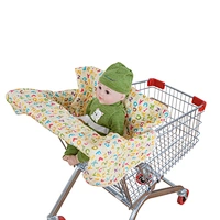 High quality cotton fabric colorful baby shopping cart cover chair cover