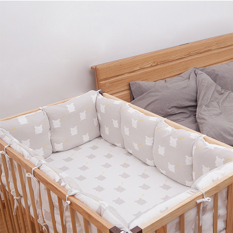 Housbay 100% Cotton Baby Bedding set crib bumper with soft fabrics