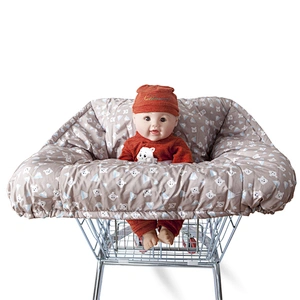 Custom 2 in 1 baby shopping cart cover for baby chair