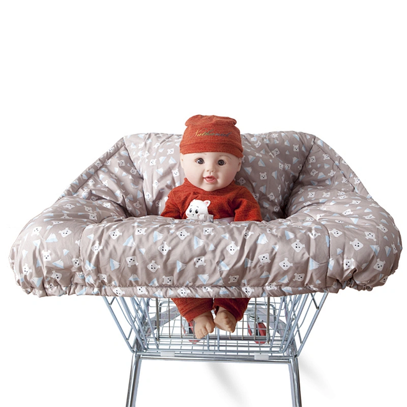 Custom 2 in 1 baby shopping cart cover for baby chair