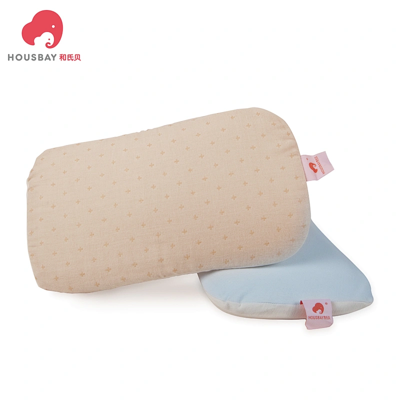Housbay 3D breathable 100% cotton soft material adjustable pillow for baby