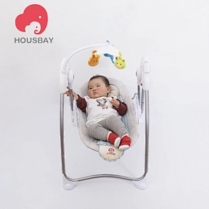 Housbay Music Adjustable Baby electric rocking cradle swing rocking chair with toys