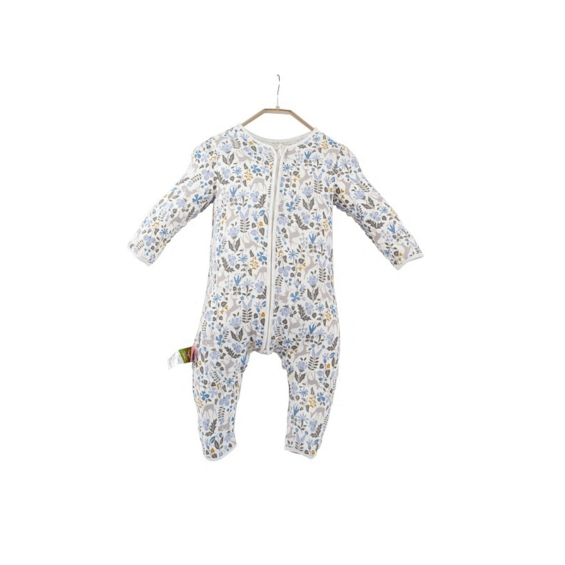 HOUSBAY 100% cotton baby sleeping bag sack with feet new born  for stroller