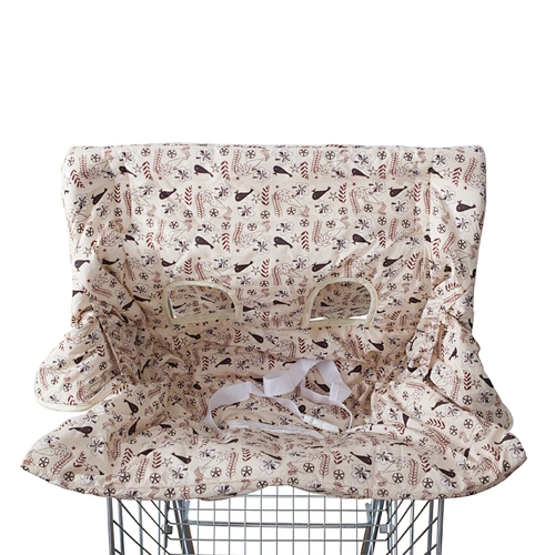 Colorful 100% polyester baby shopping cart cover high chair cover