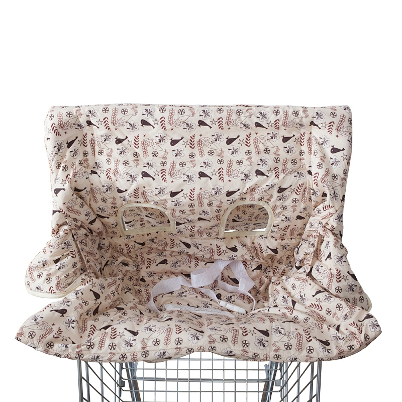 Colorful 100% polyester baby shopping cart cover high chair cover